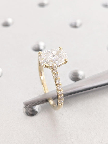 Asscher Three Stones Engagement Ring – 5.75 CT Moissanite Diamond