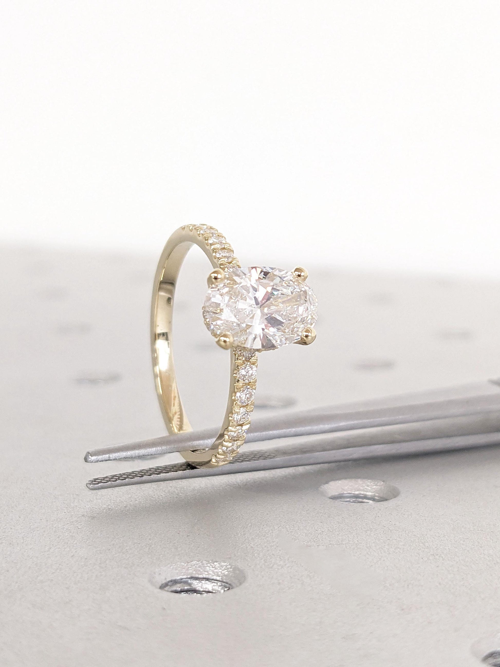 Asscher Three Stones Engagement Ring – 5.75 CT Moissanite Diamond
