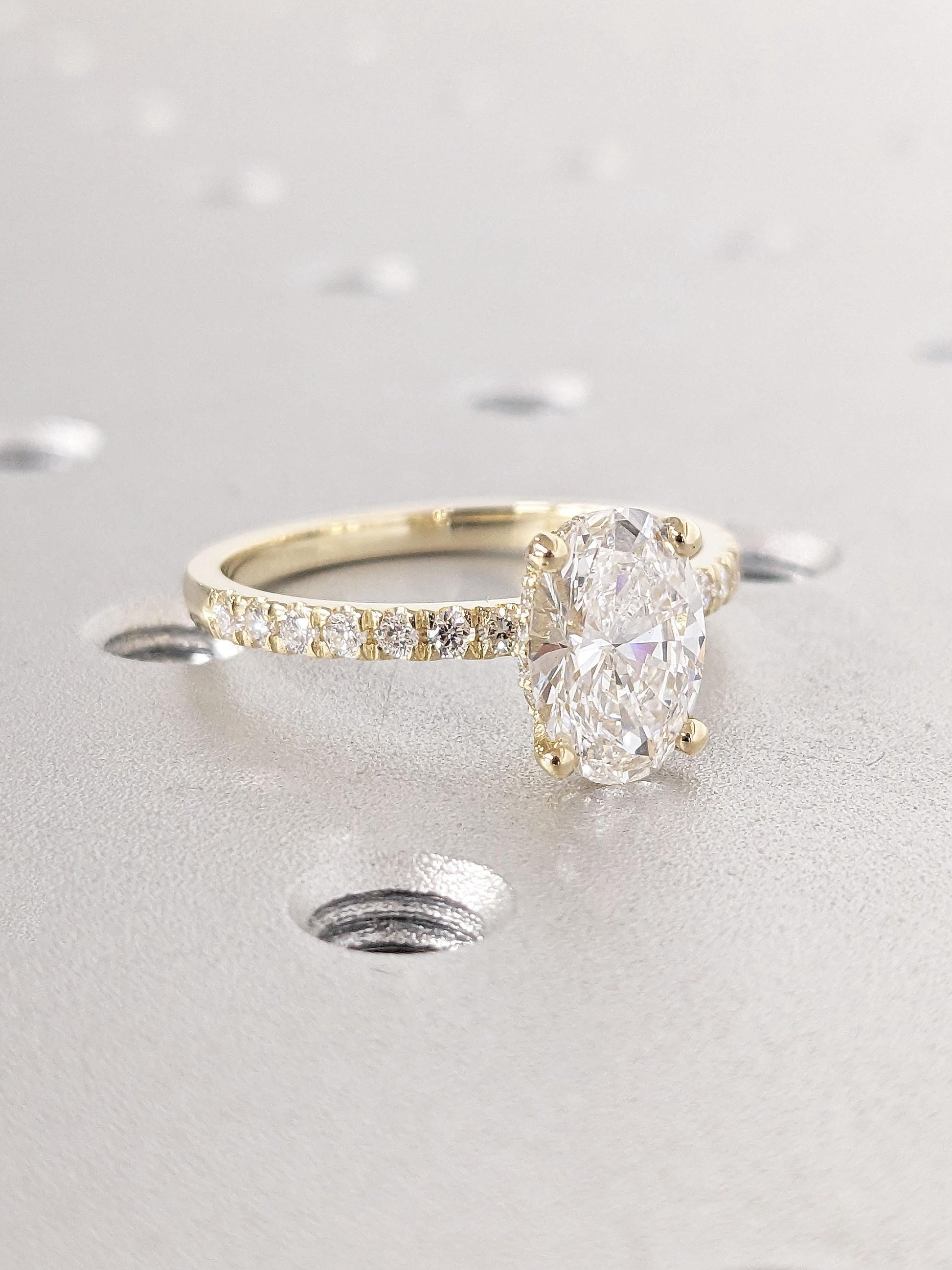Asscher Three Stones Engagement Ring – 5.75 CT Moissanite Diamond