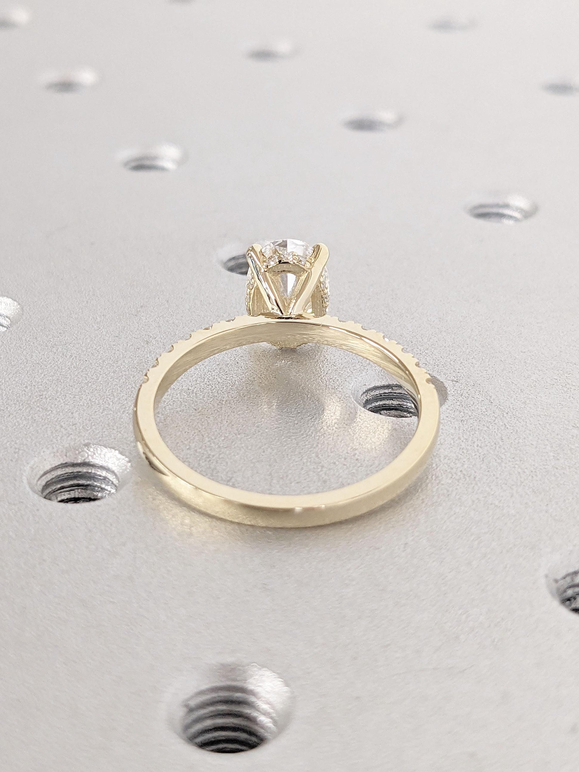 Asscher Three Stones Engagement Ring – 5.75 CT Moissanite Diamond