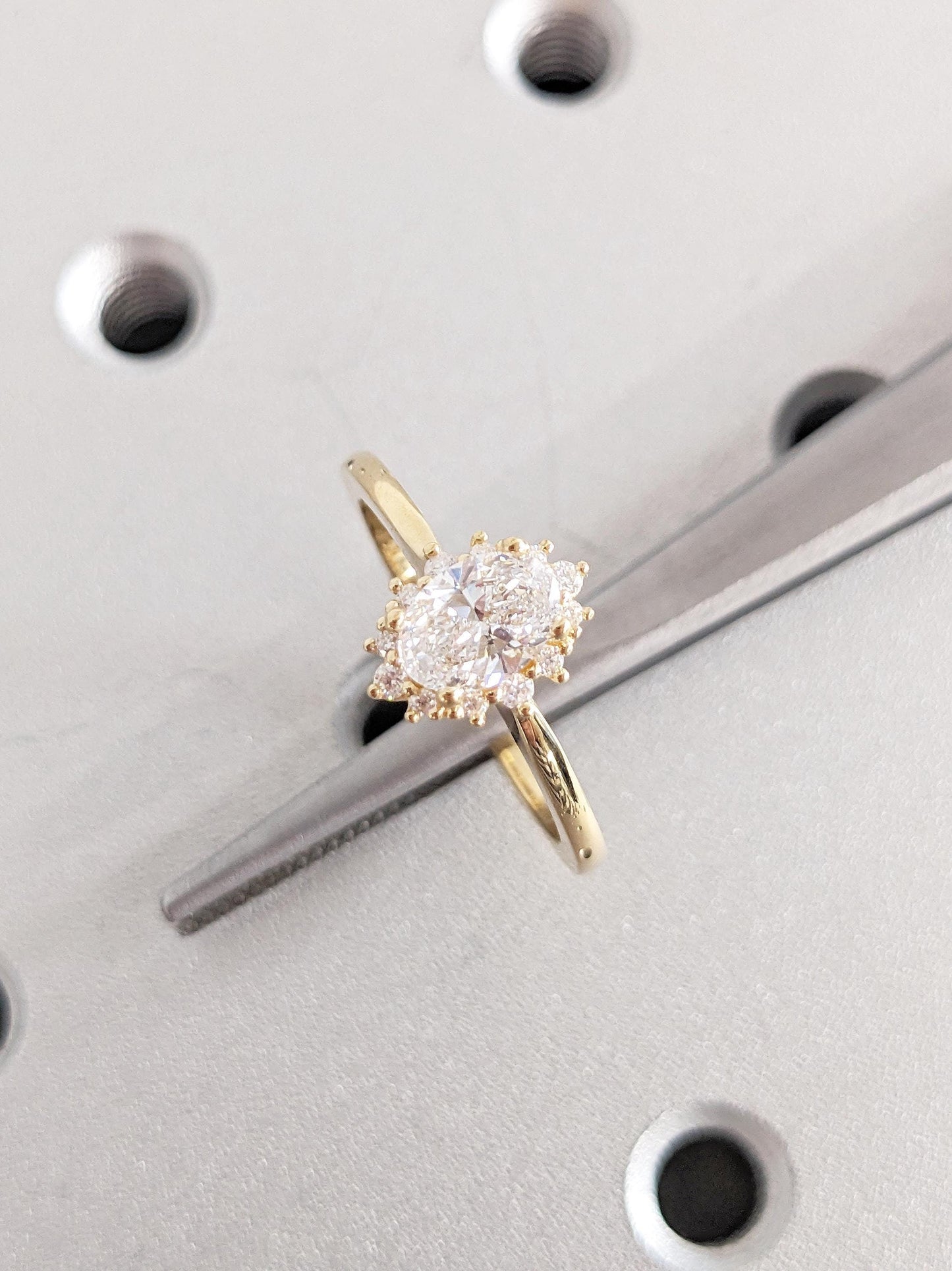 Asscher Three Stones Engagement Ring – 5.75 CT Moissanite Diamond