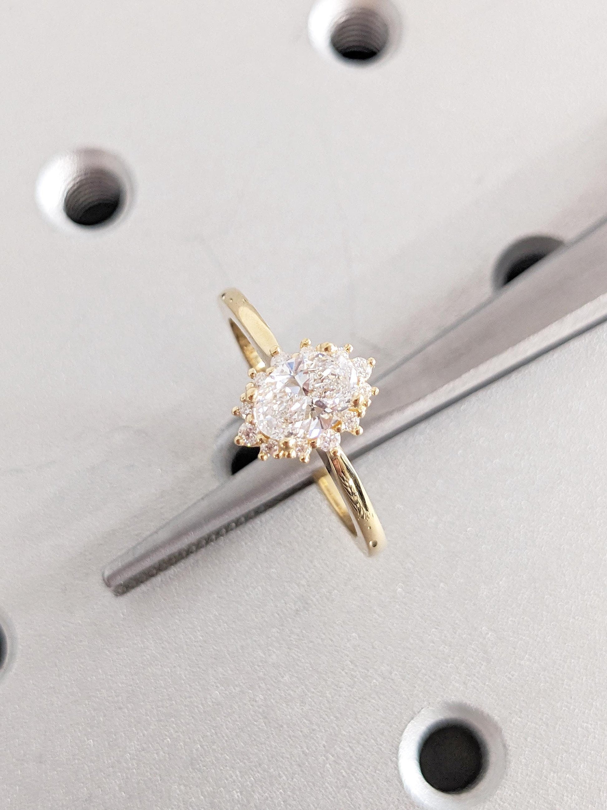 Asscher Three Stones Engagement Ring – 5.75 CT Moissanite Diamond