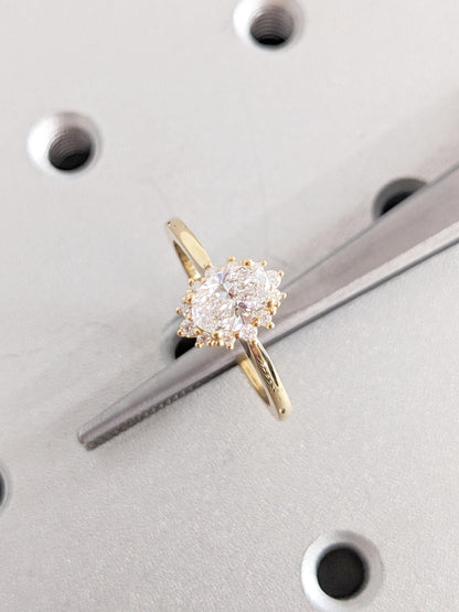 Asscher Three Stones Engagement Ring – 5.75 CT Moissanite Diamond