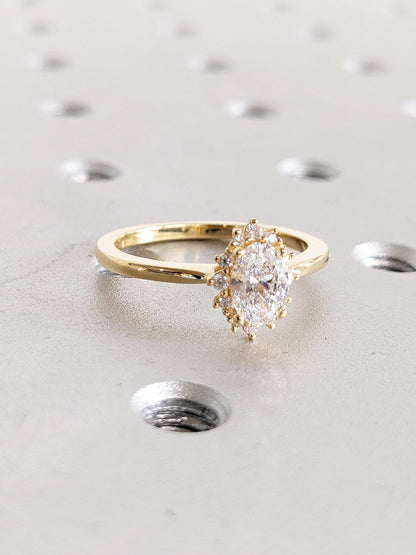 Asscher Three Stones Engagement Ring – 5.75 CT Moissanite Diamond