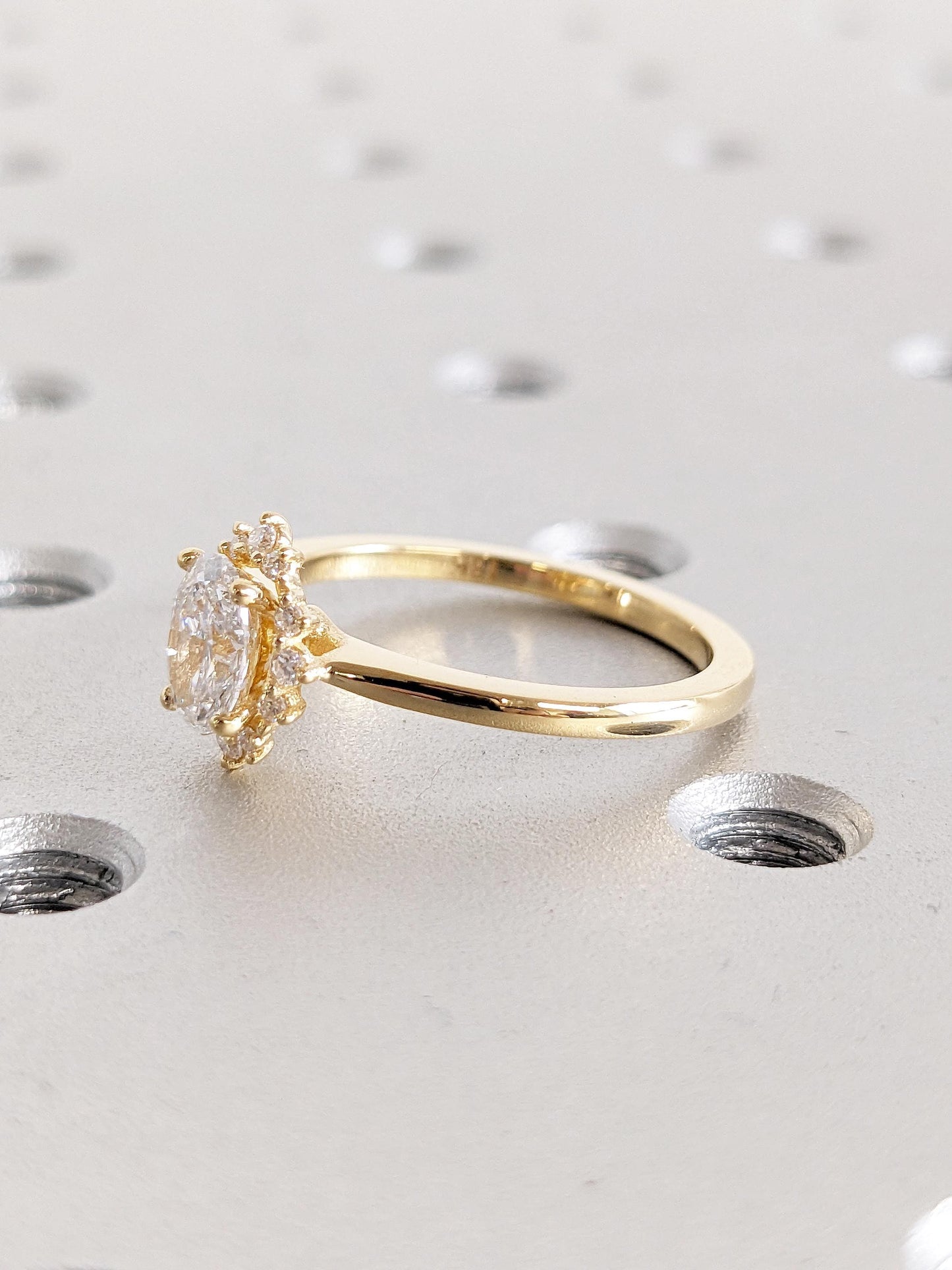 Asscher Three Stones Engagement Ring – 5.75 CT Moissanite Diamond