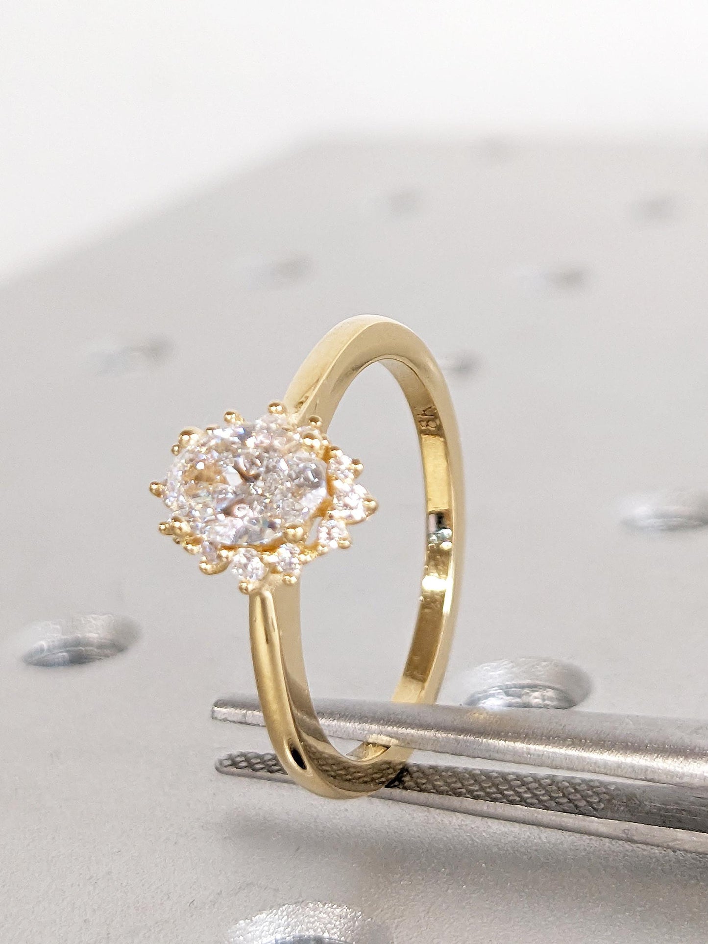 Asscher Three Stones Engagement Ring – 5.75 CT Moissanite Diamond