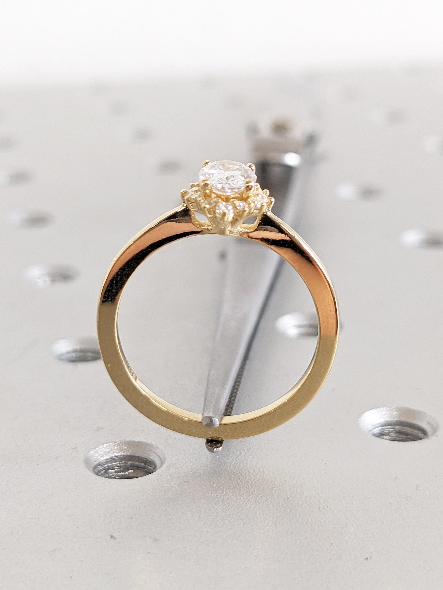 Asscher Three Stones Engagement Ring – 5.75 CT Moissanite Diamond