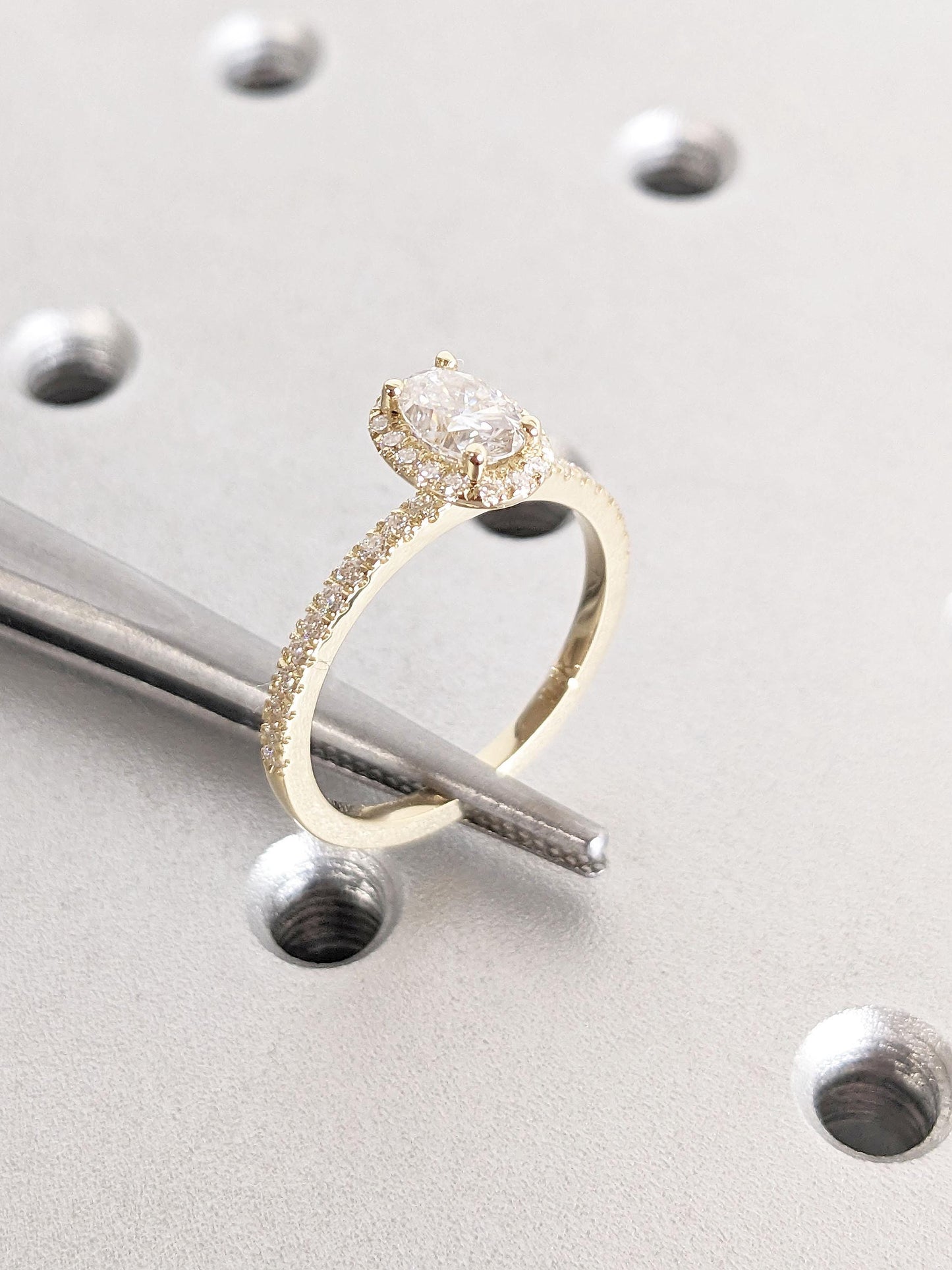 Asscher Three Stones Engagement Ring – 5.75 CT Moissanite Diamond