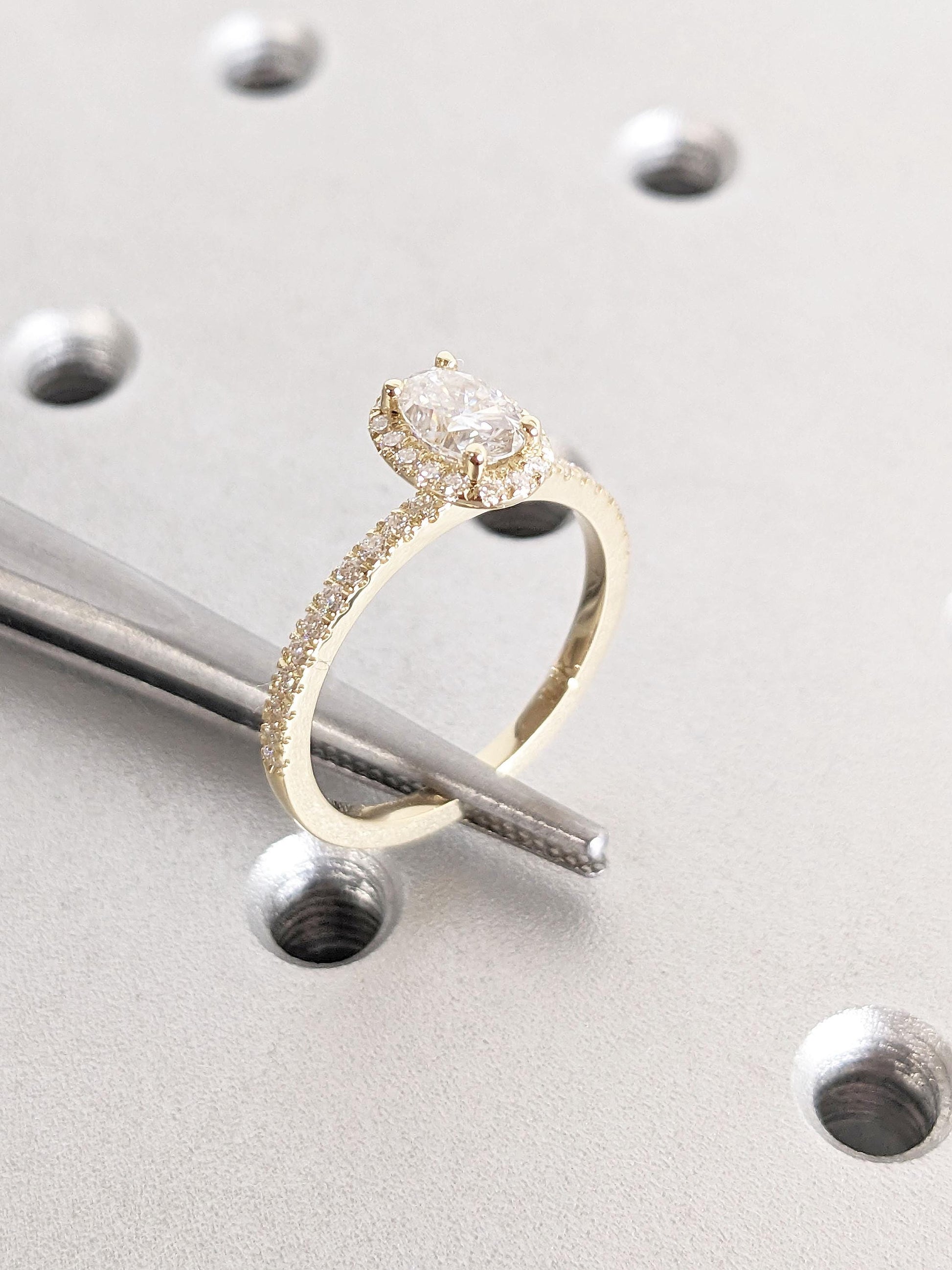 Asscher Three Stones Engagement Ring – 5.75 CT Moissanite Diamond
