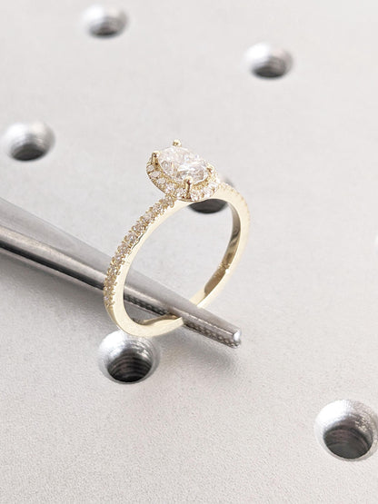 Asscher Three Stones Engagement Ring – 5.75 CT Moissanite Diamond