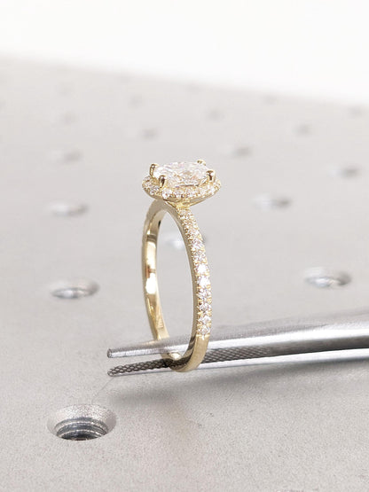 Asscher Three Stones Engagement Ring – 5.75 CT Moissanite Diamond