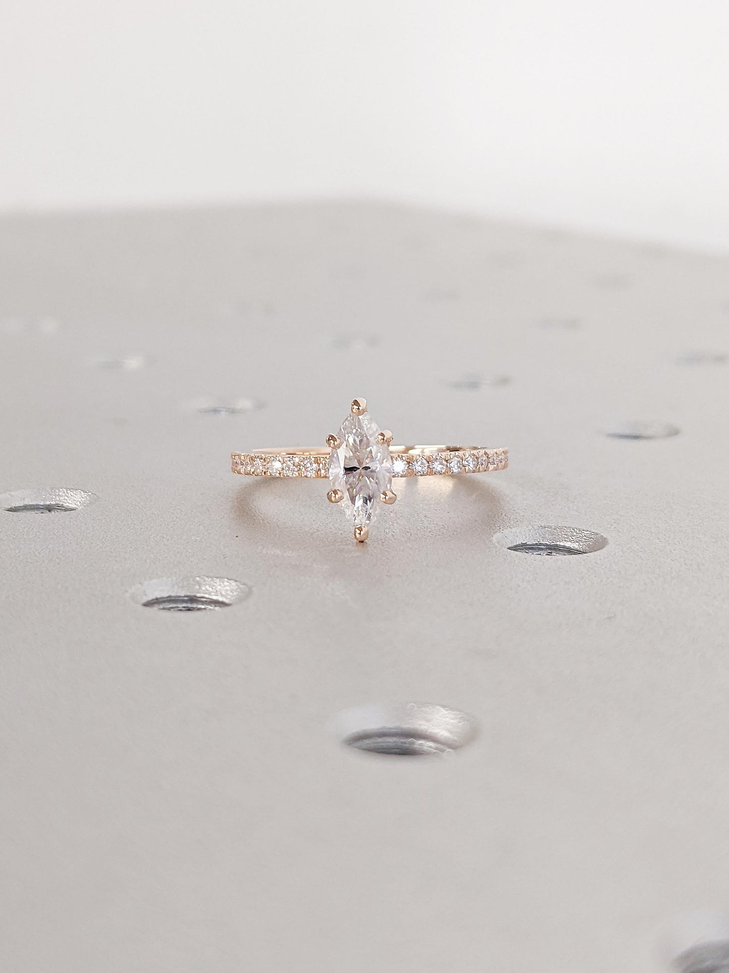 Asscher Three Stones Engagement Ring – 5.75 CT Moissanite Diamond