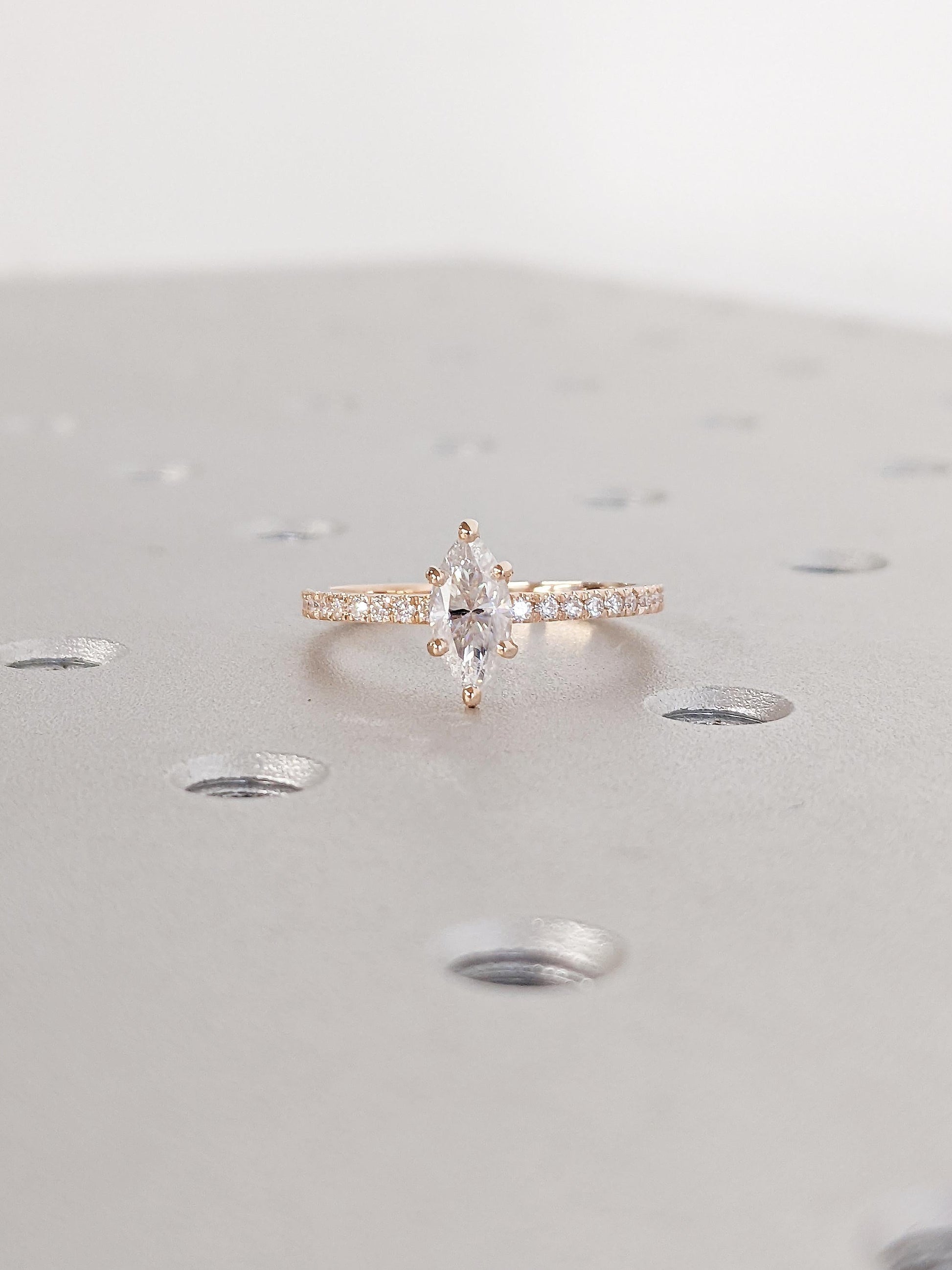 Asscher Three Stones Engagement Ring – 5.75 CT Moissanite Diamond