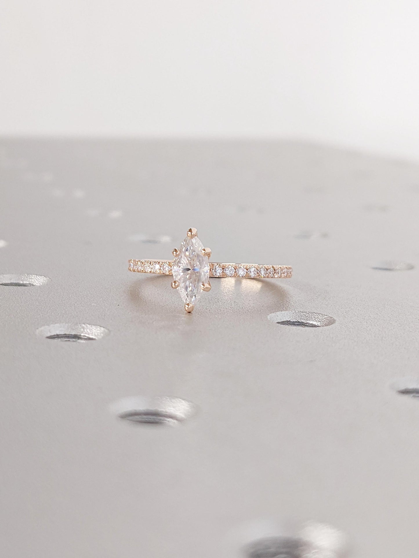 Asscher Three Stones Engagement Ring – 5.75 CT Moissanite Diamond