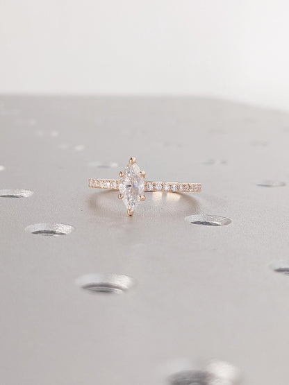 Asscher Three Stones Engagement Ring – 5.75 CT Moissanite Diamond