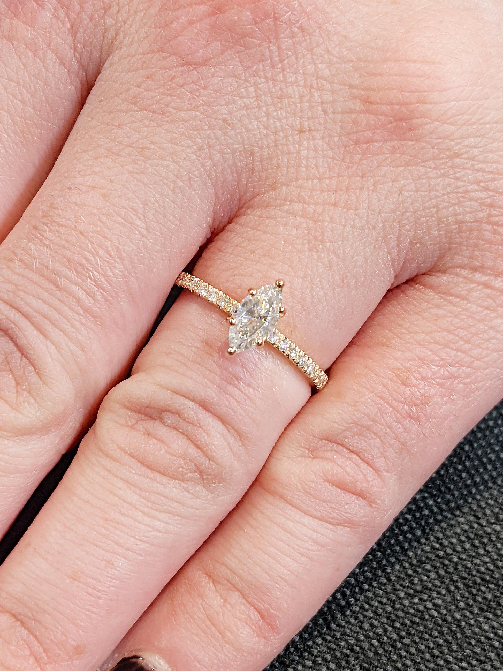 Asscher Three Stones Engagement Ring – 5.75 CT Moissanite Diamond