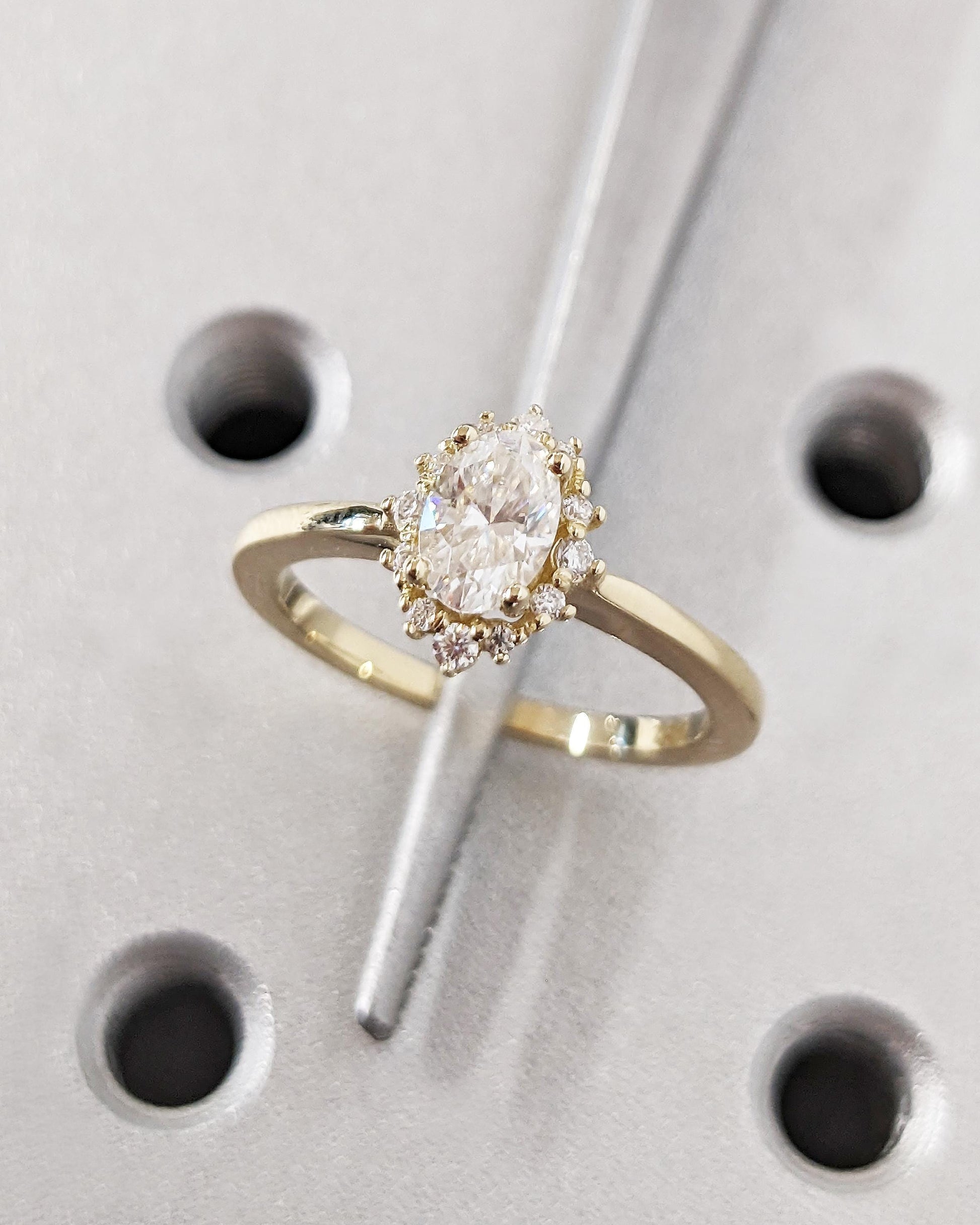 Asscher Three Stones Engagement Ring – 5.75 CT Moissanite Diamond