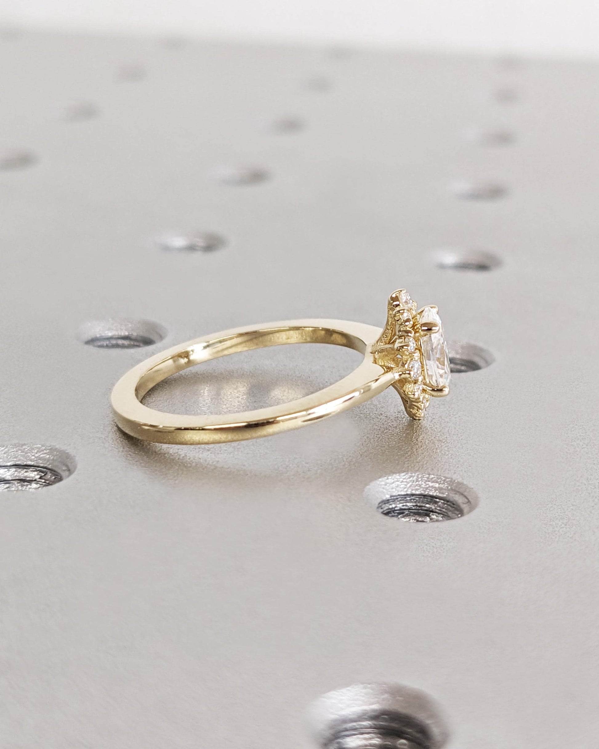 Asscher Three Stones Engagement Ring – 5.75 CT Moissanite Diamond