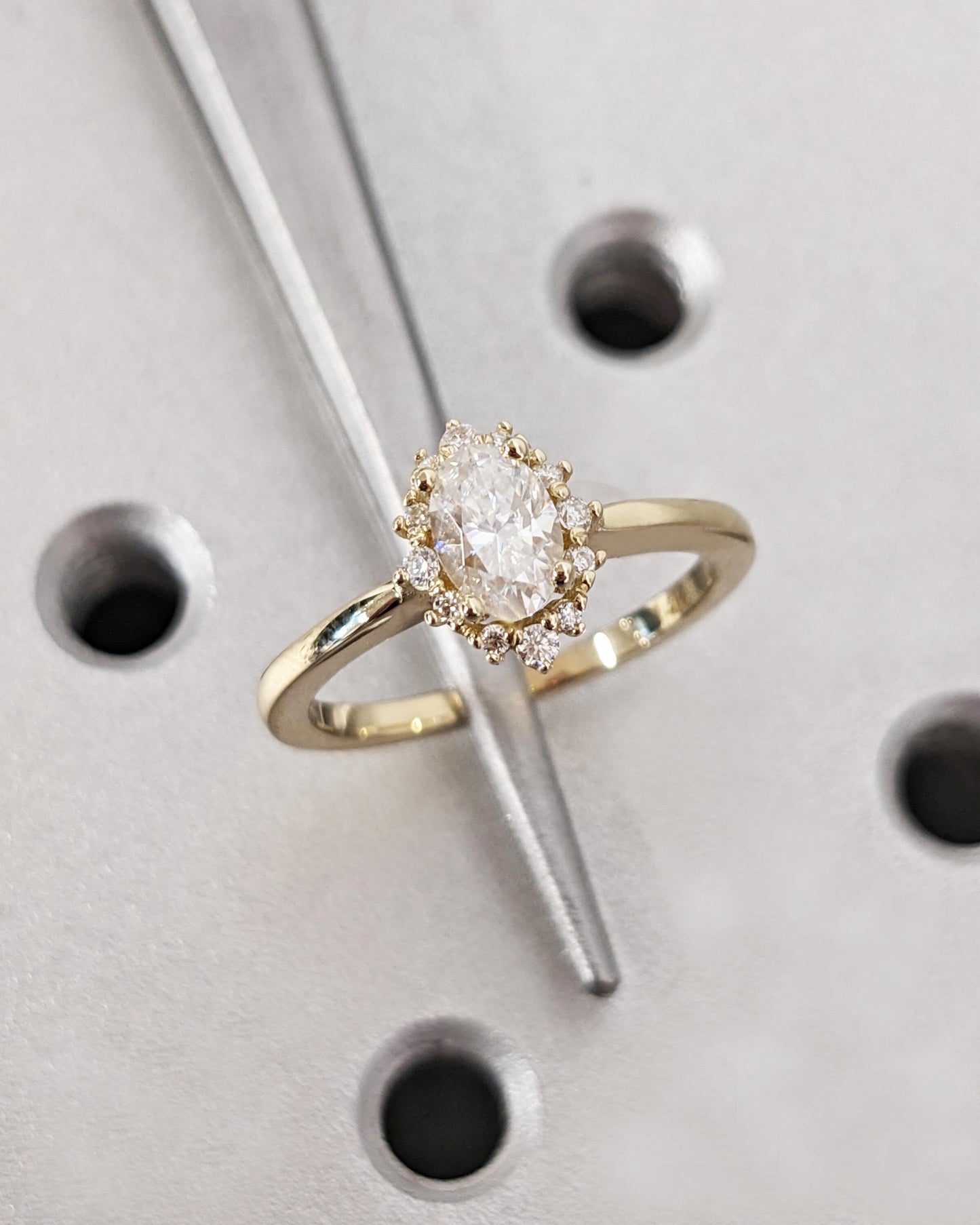 Asscher Three Stones Engagement Ring – 5.75 CT Moissanite Diamond