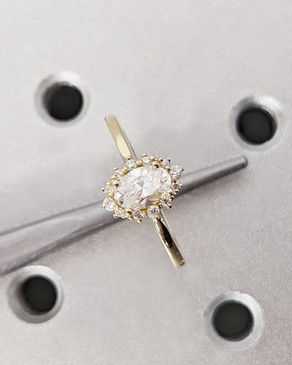 Asscher Three Stones Engagement Ring – 5.75 CT Moissanite Diamond