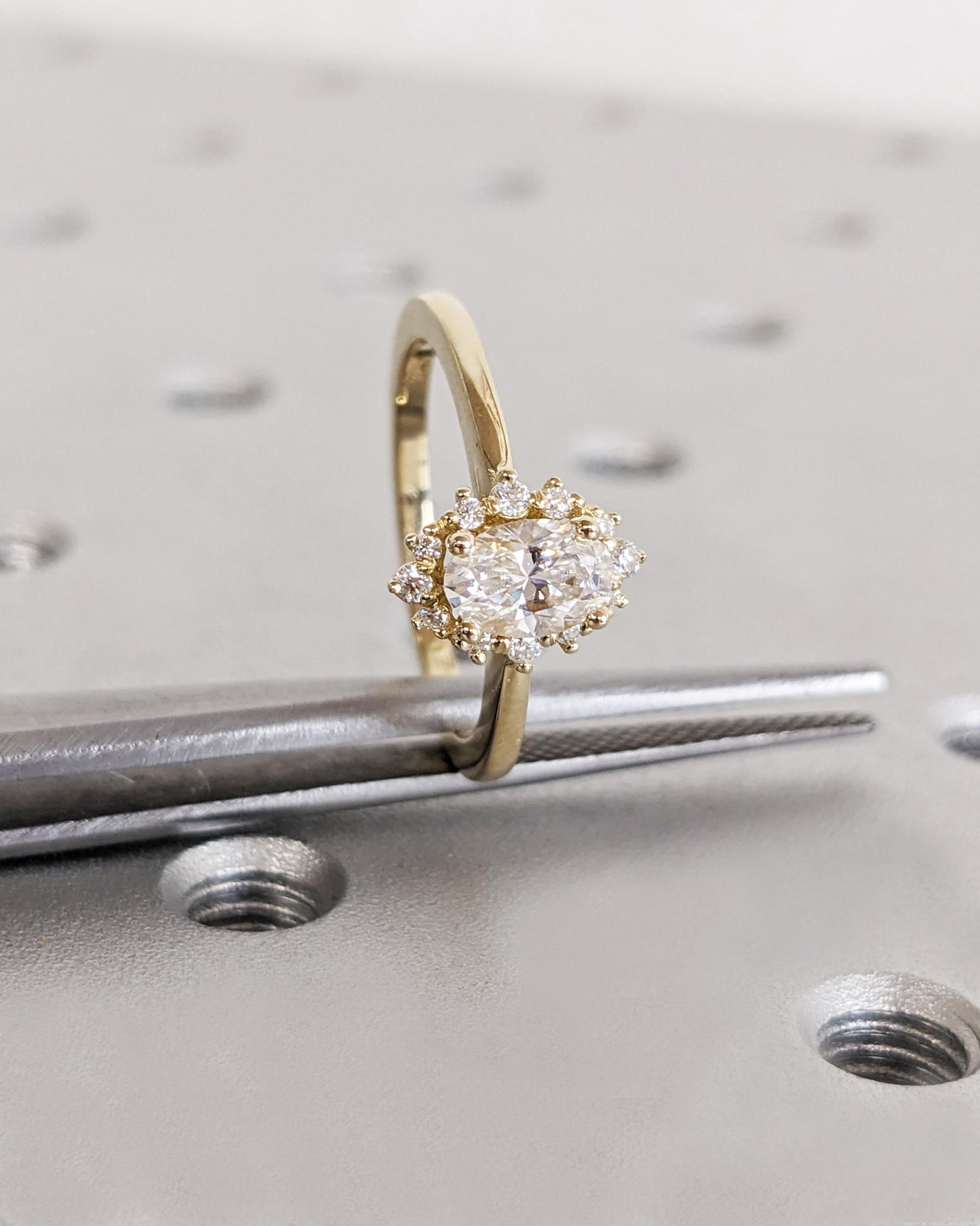 Asscher Three Stones Engagement Ring – 5.75 CT Moissanite Diamond