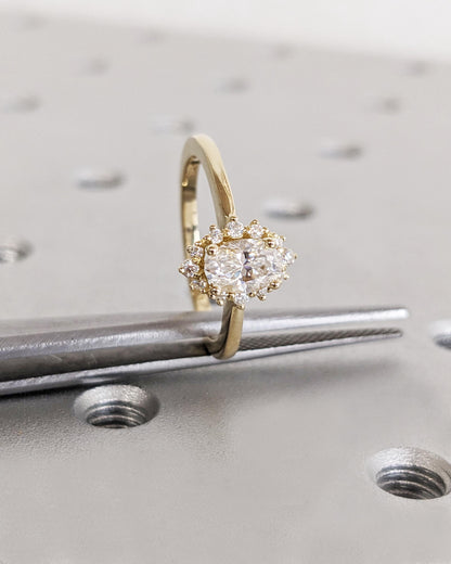 Asscher Three Stones Engagement Ring – 5.75 CT Moissanite Diamond