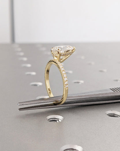 Asscher Three Stones Engagement Ring – 5.75 CT Moissanite Diamond