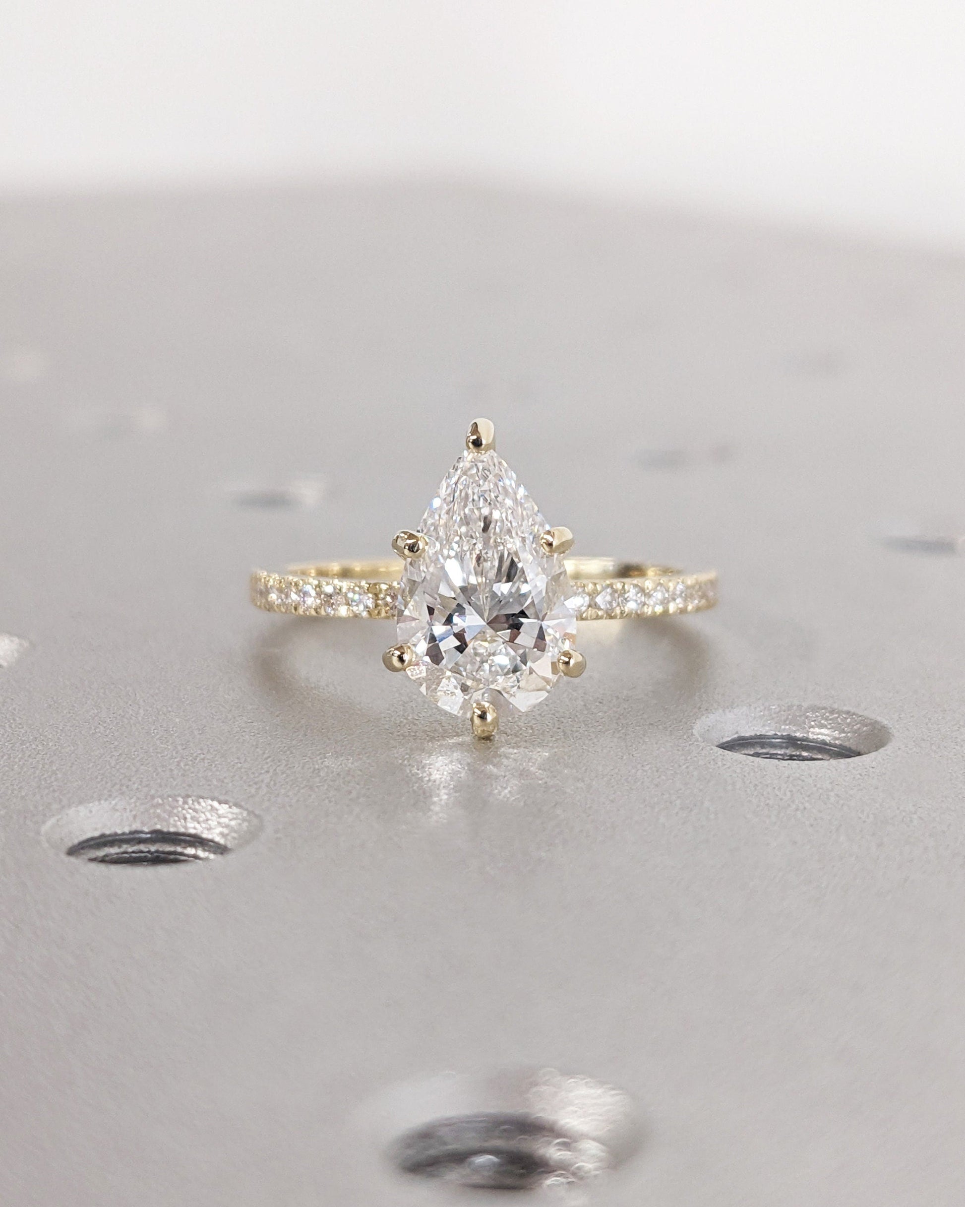 Asscher Three Stones Engagement Ring – 5.75 CT Moissanite Diamond
