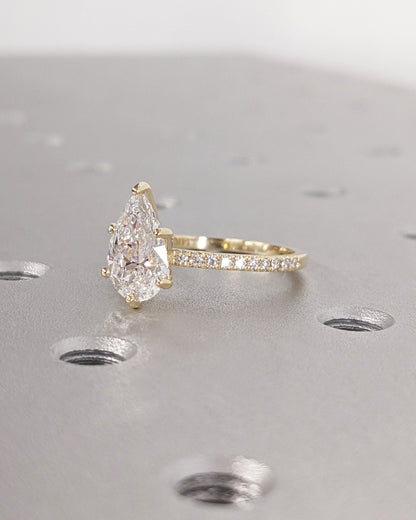Asscher Three Stones Engagement Ring – 5.75 CT Moissanite Diamond