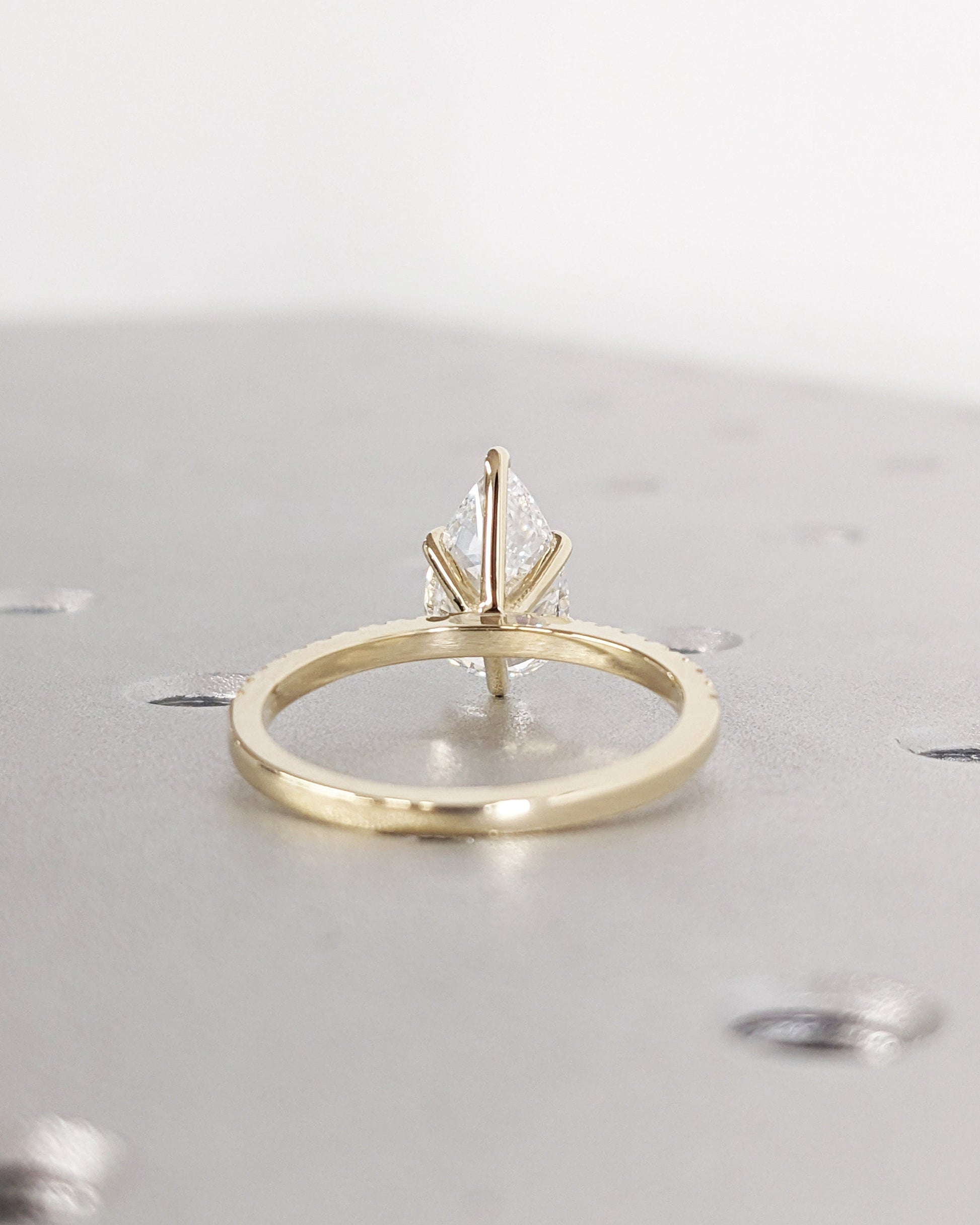 Asscher Three Stones Engagement Ring – 5.75 CT Moissanite Diamond
