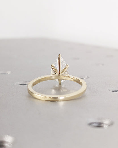 Asscher Three Stones Engagement Ring – 5.75 CT Moissanite Diamond