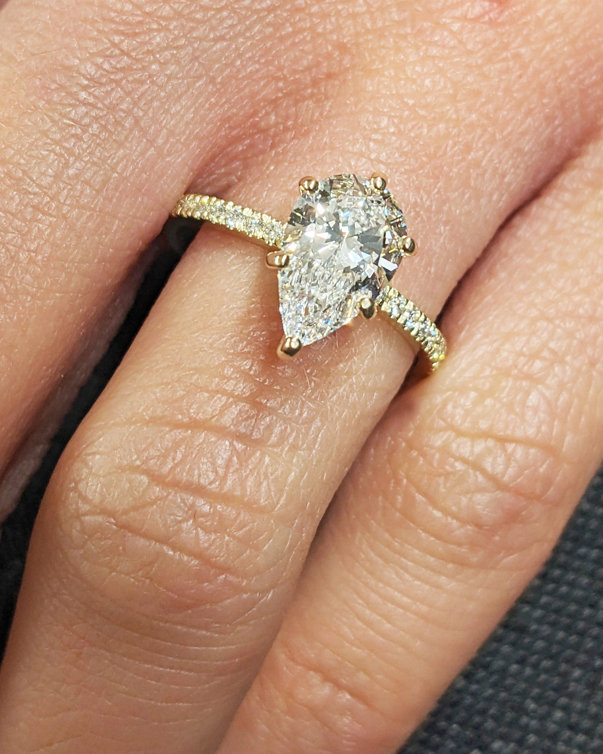 Asscher Three Stones Engagement Ring – 5.75 CT Moissanite Diamond