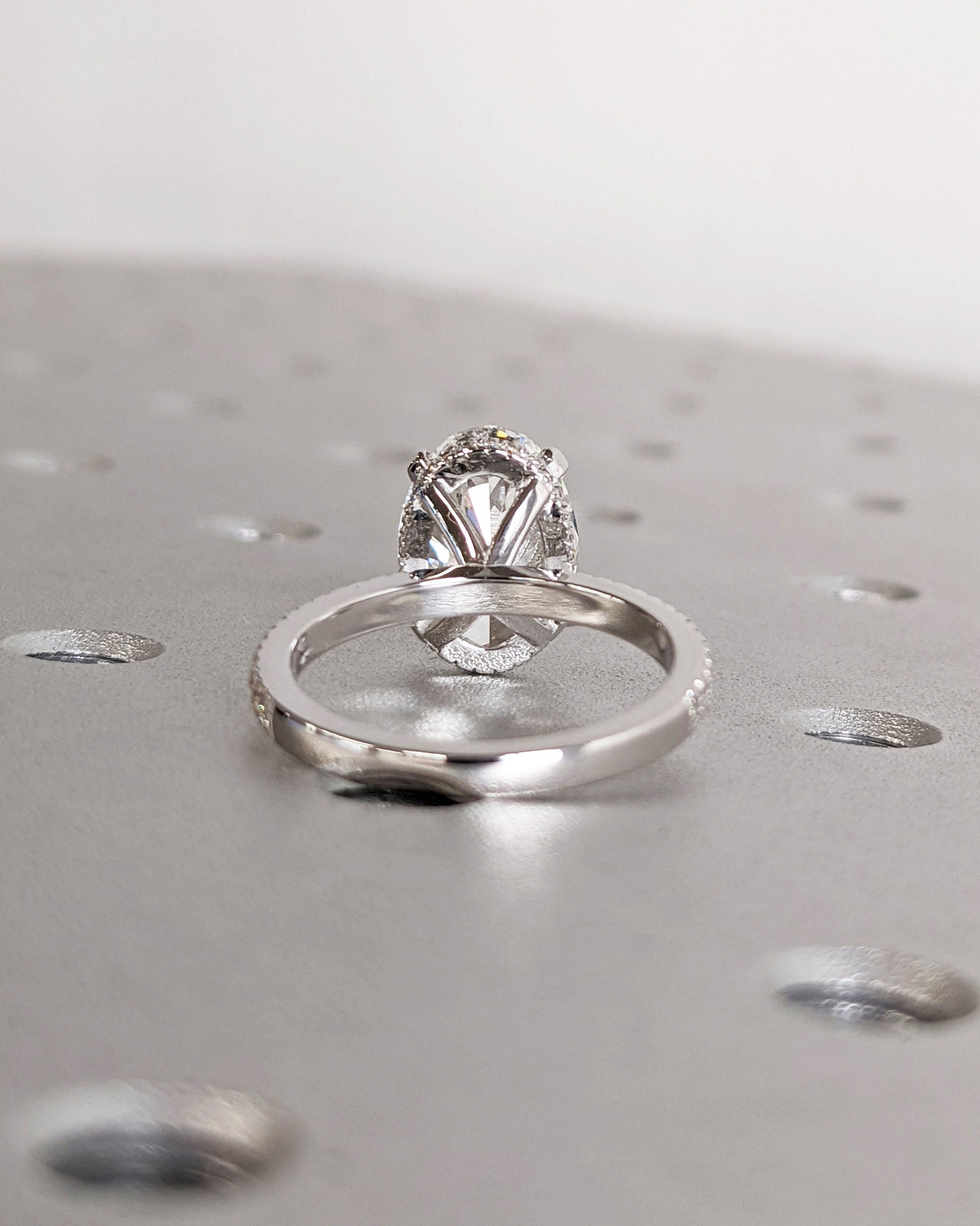 Asscher Three Stones Engagement Ring – 5.75 CT Moissanite Diamond
