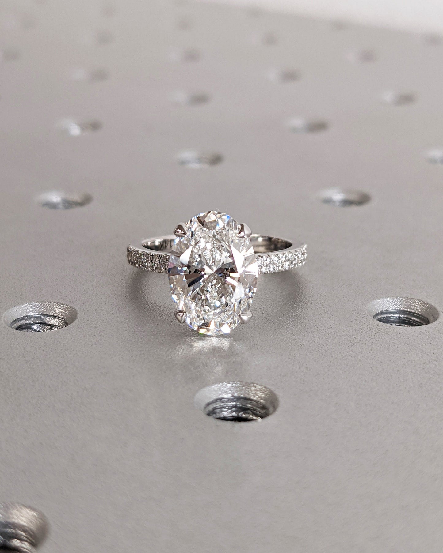 Asscher Three Stones Engagement Ring – 5.75 CT Moissanite Diamond