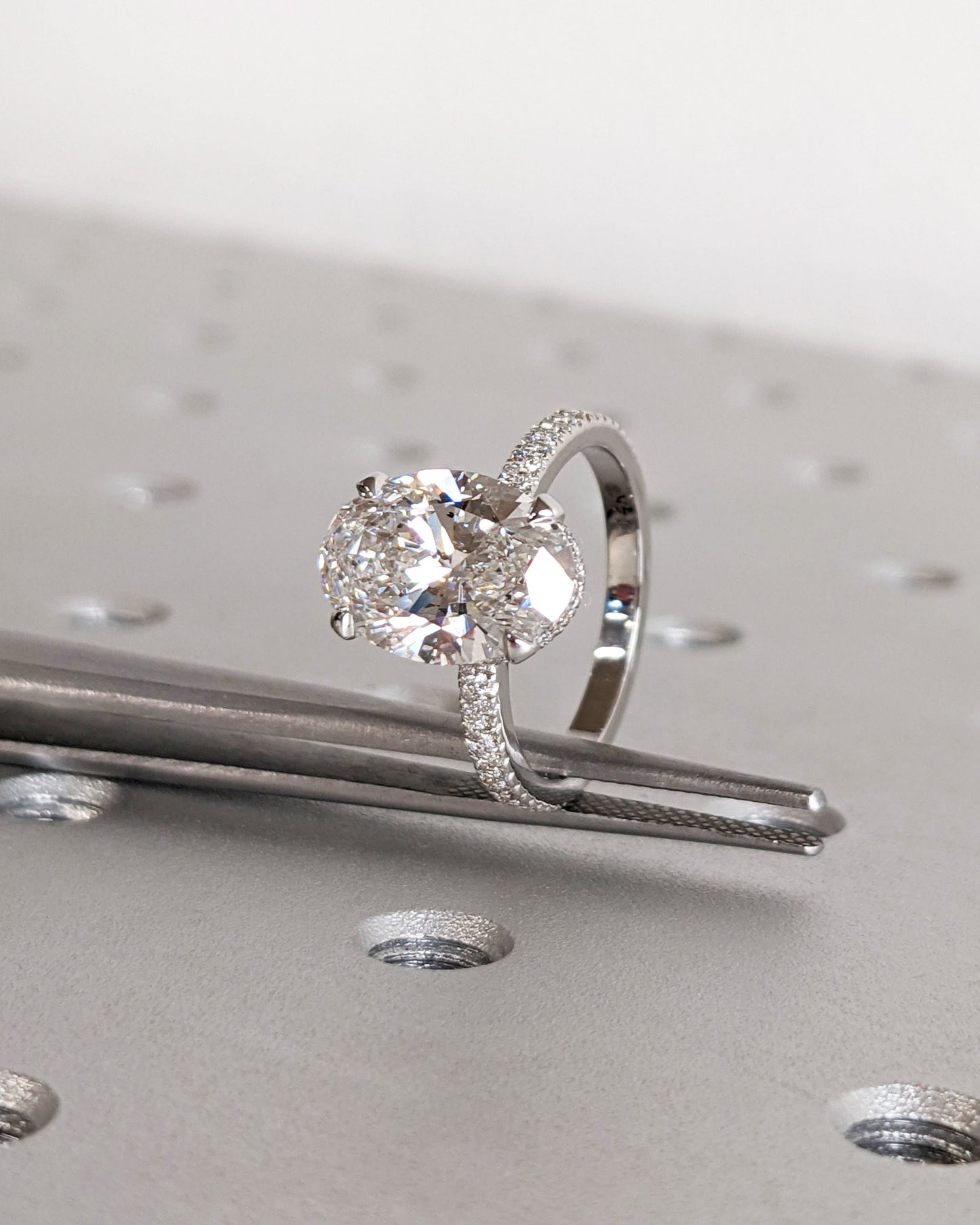 Asscher Three Stones Engagement Ring – 5.75 CT Moissanite Diamond