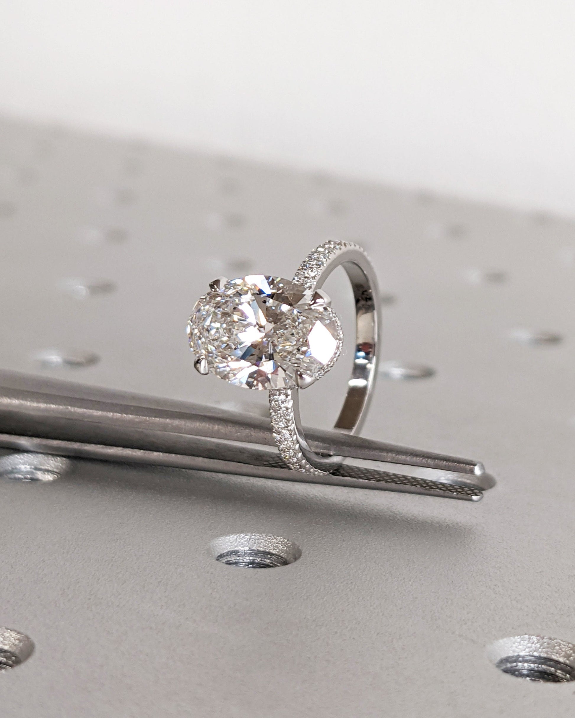 Asscher Three Stones Engagement Ring – 5.75 CT Moissanite Diamond