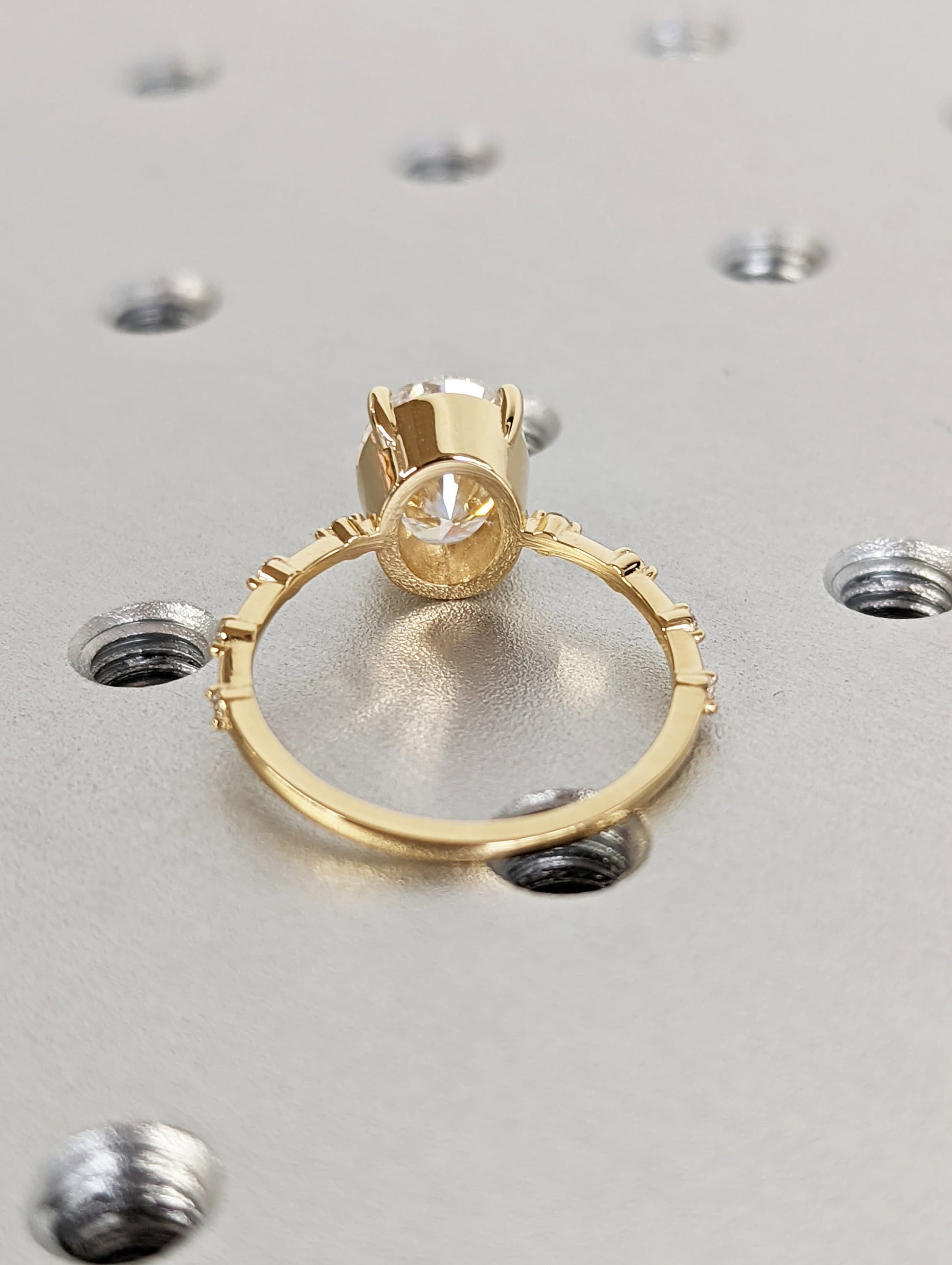 Asscher Three Stones Engagement Ring – 5.75 CT Moissanite Diamond