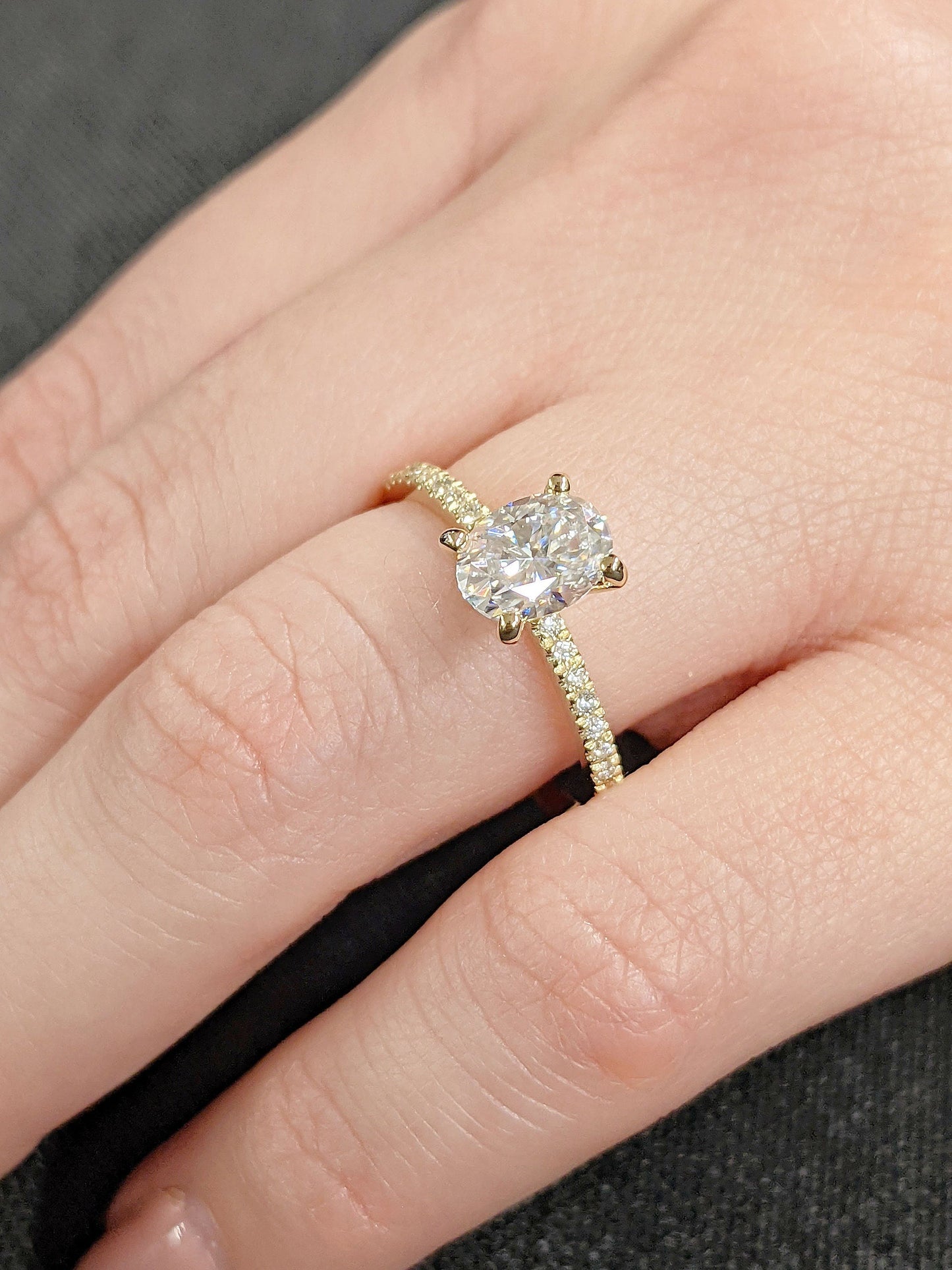 Asscher Three Stones Engagement Ring – 5.75 CT Moissanite Diamond