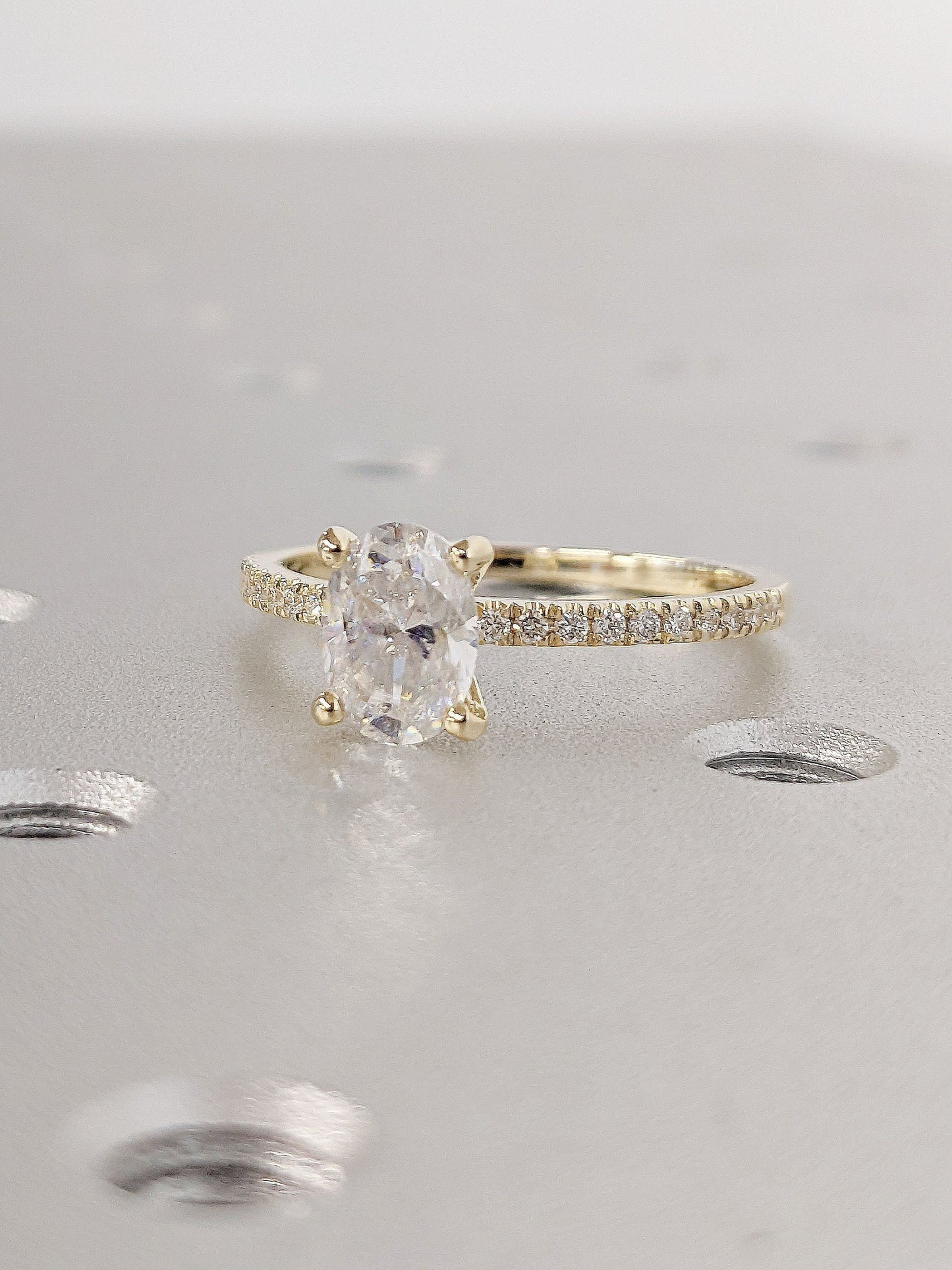 Asscher Three Stones Engagement Ring – 5.75 CT Moissanite Diamond