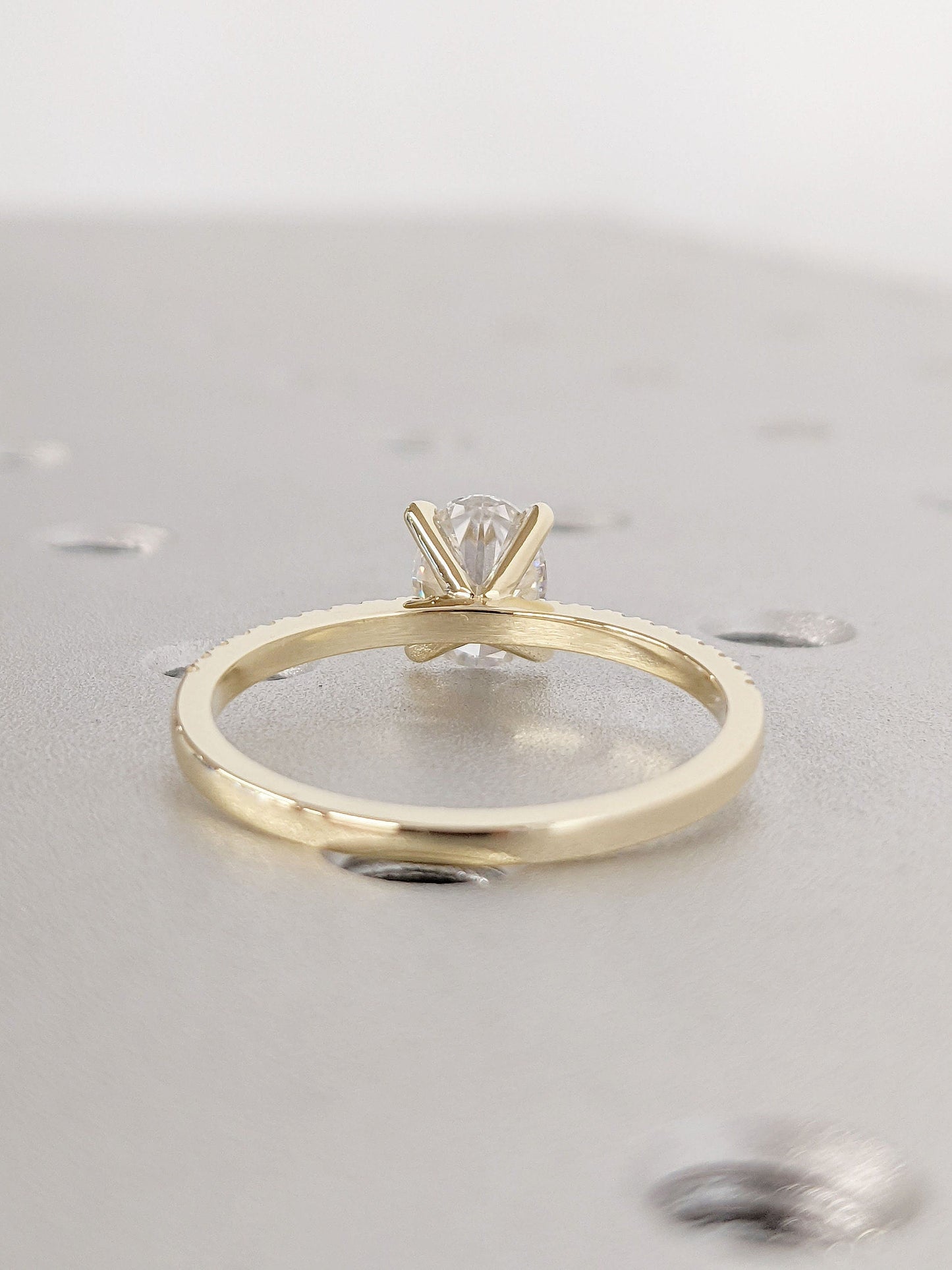 Asscher Three Stones Engagement Ring – 5.75 CT Moissanite Diamond