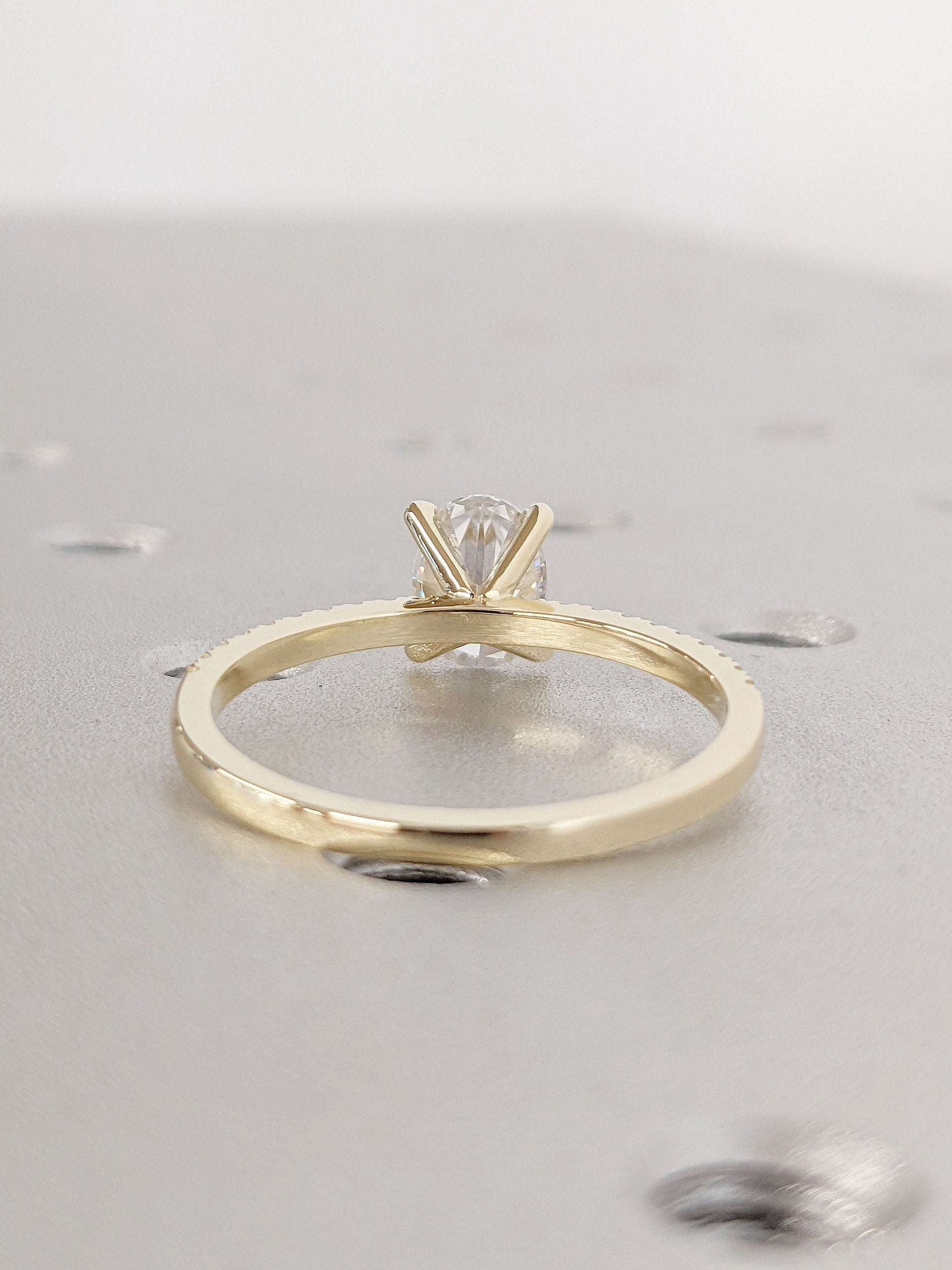 Asscher Three Stones Engagement Ring – 5.75 CT Moissanite Diamond