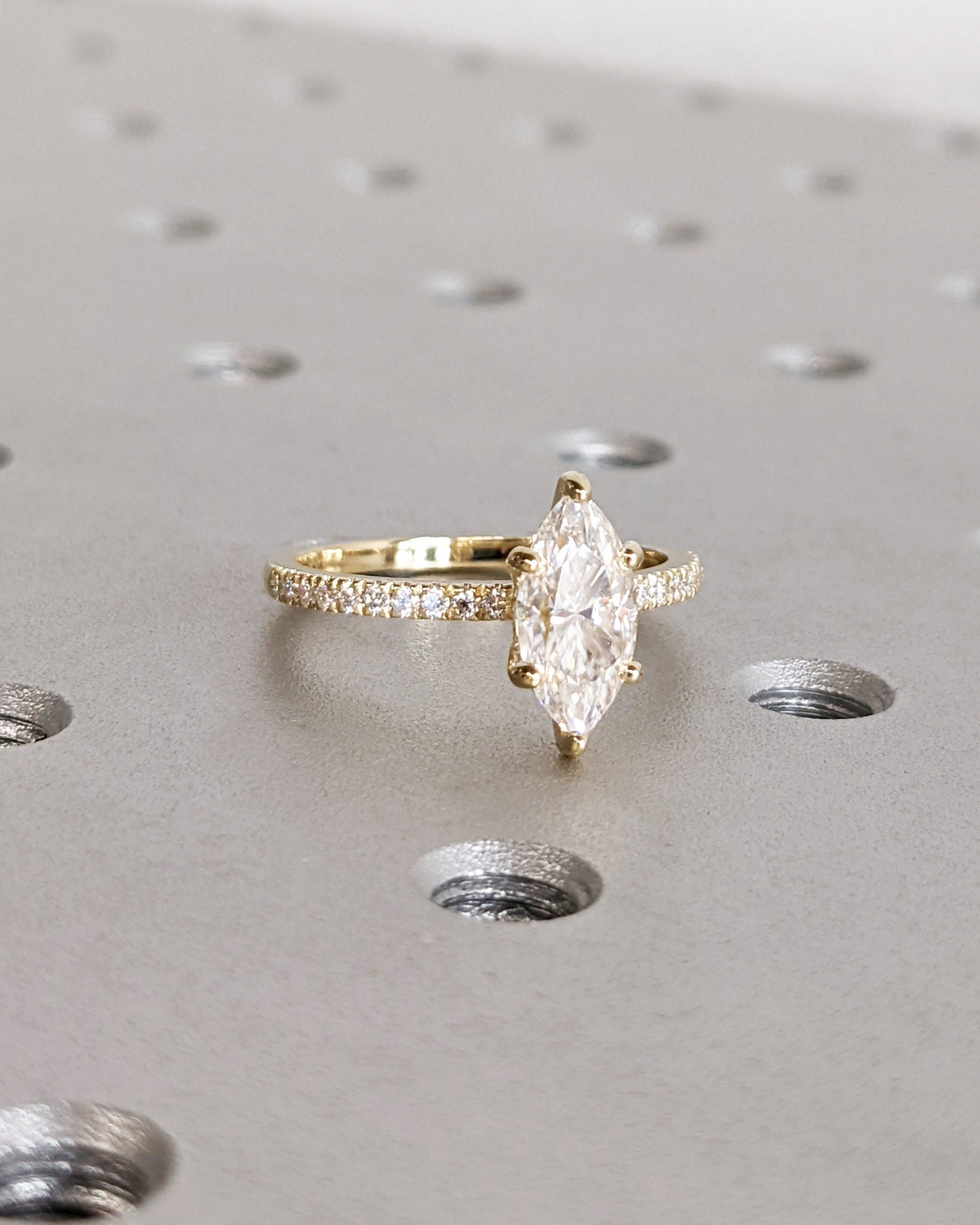 Asscher Three Stones Engagement Ring – 5.75 CT Moissanite Diamond