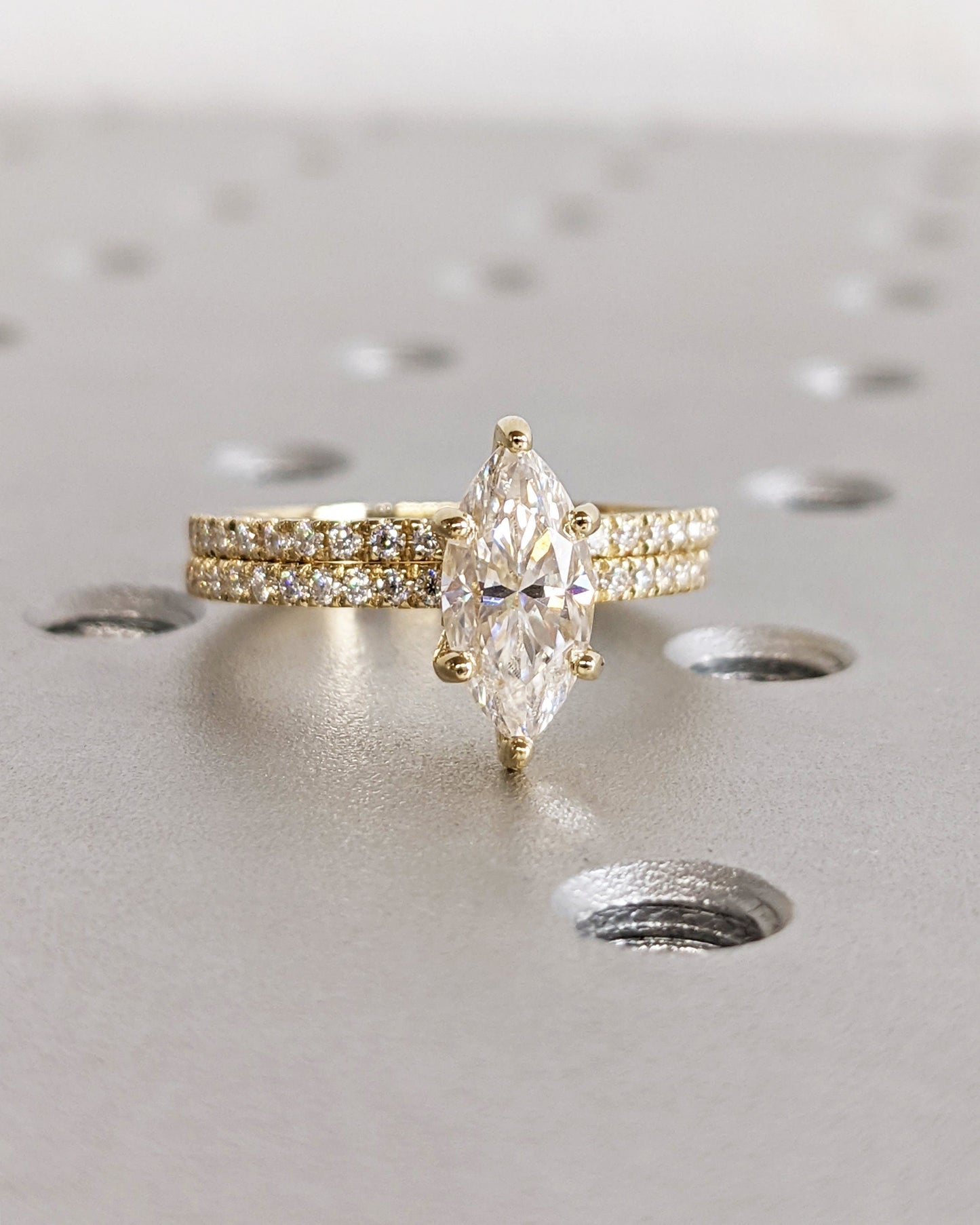 Asscher Three Stones Engagement Ring – 5.75 CT Moissanite Diamond