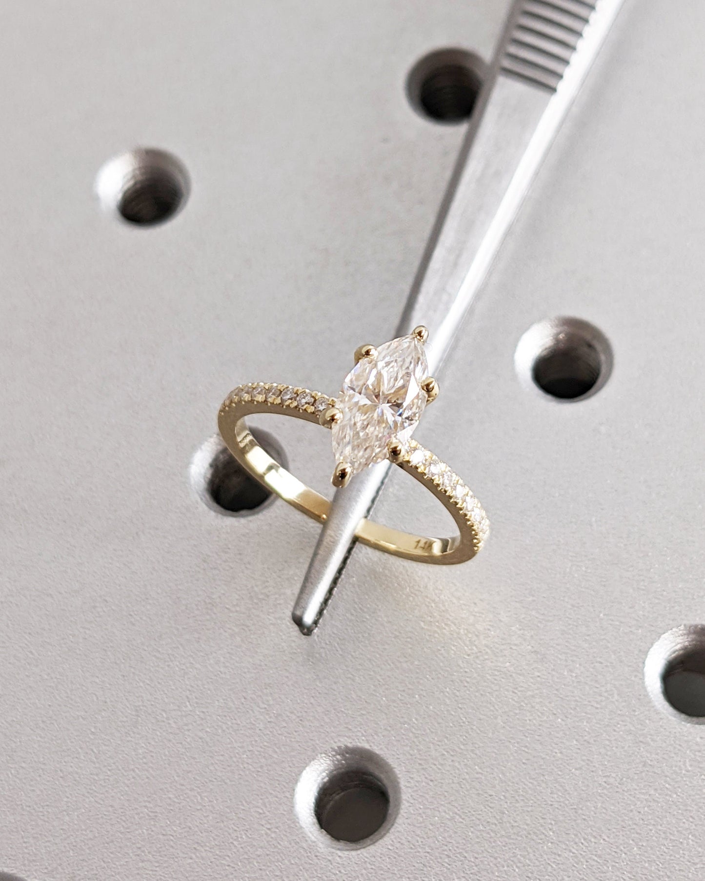Asscher Three Stones Engagement Ring – 5.75 CT Moissanite Diamond