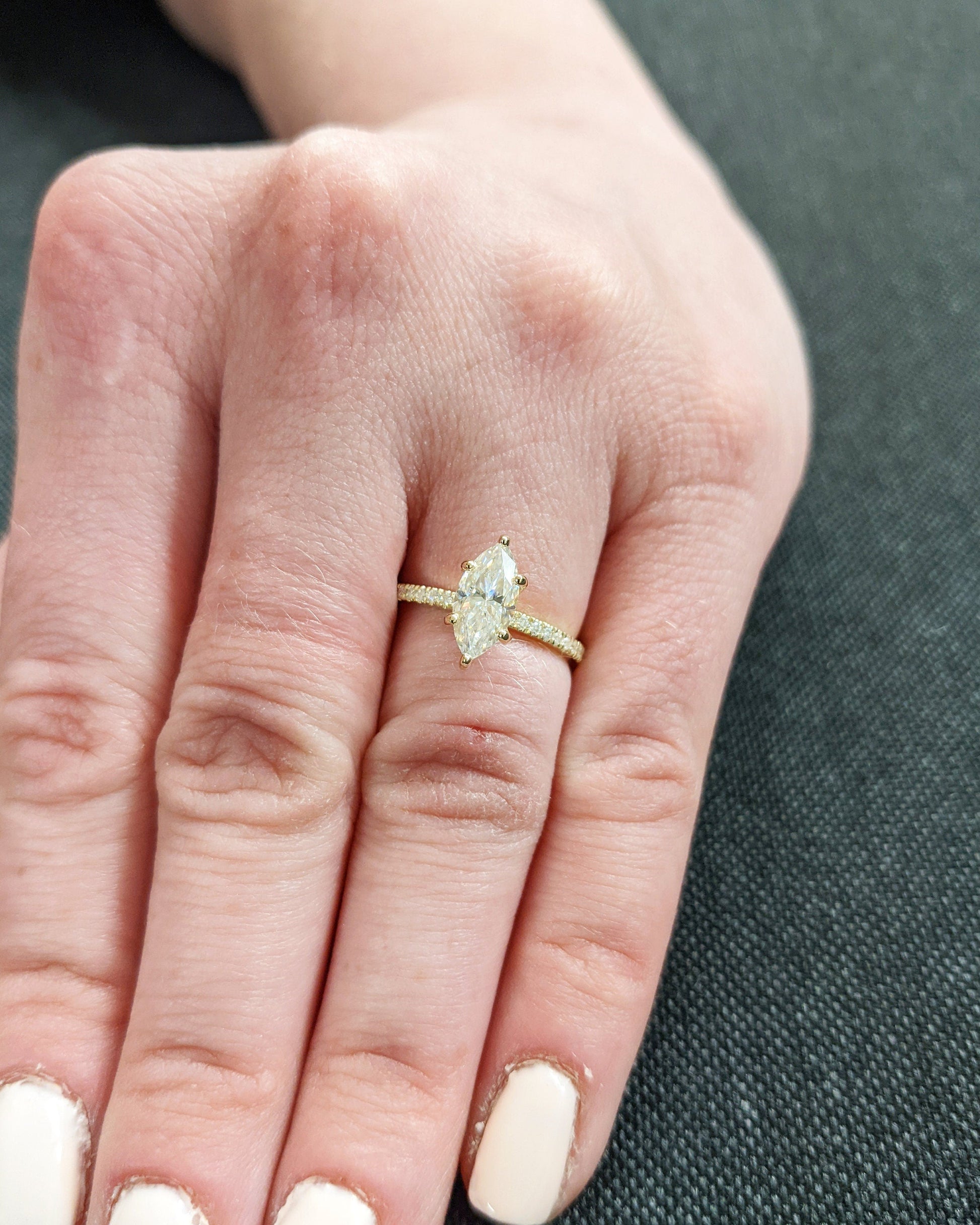 Asscher Three Stones Engagement Ring – 5.75 CT Moissanite Diamond