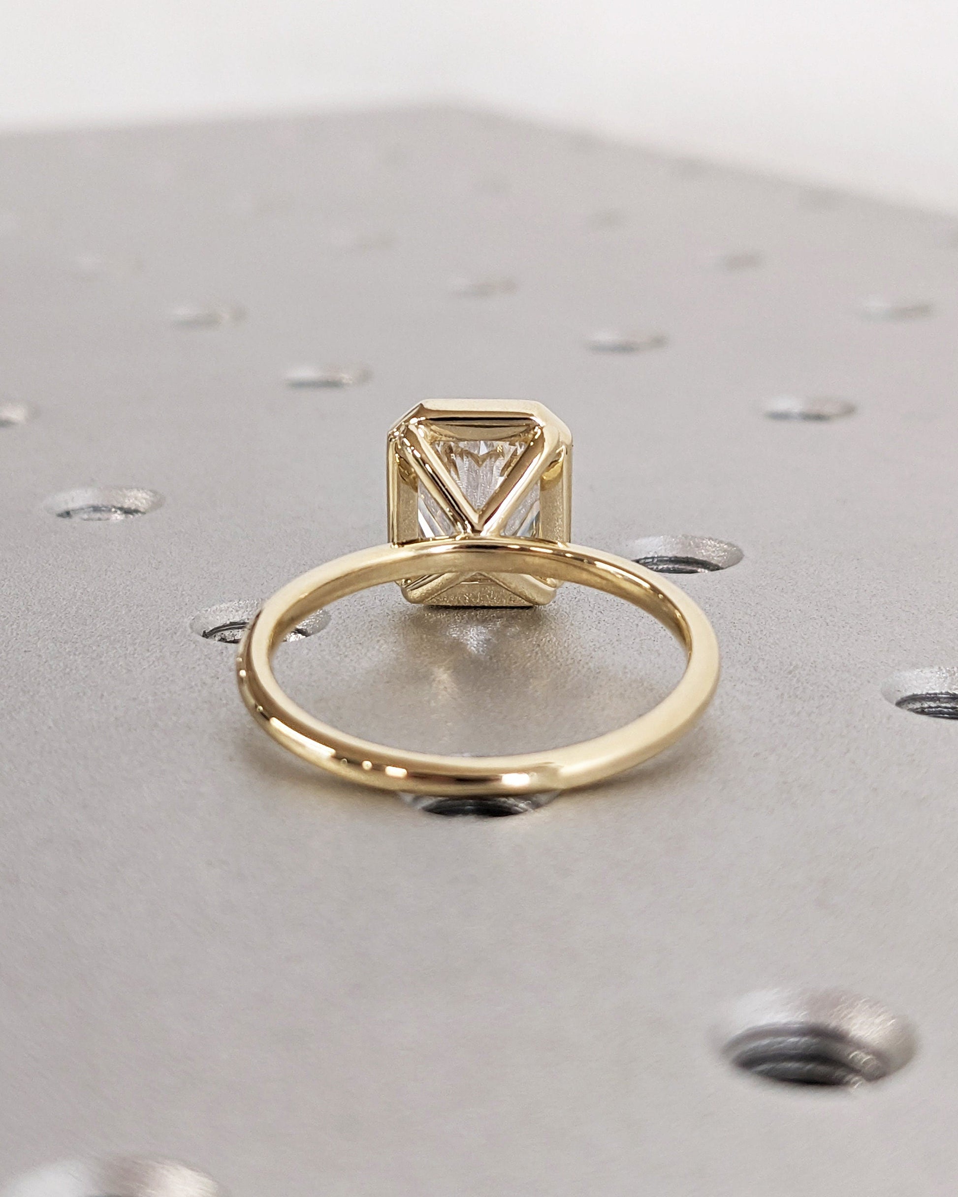 Asscher Three Stones Engagement Ring – 5.75 CT Moissanite Diamond