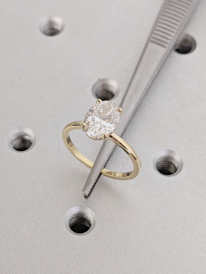 Asscher Three Stones Engagement Ring – 5.75 CT Moissanite Diamond