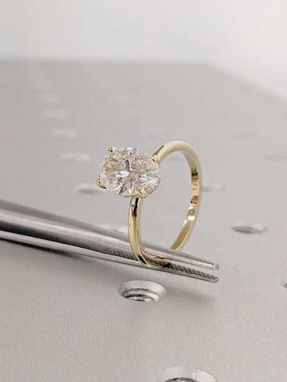Asscher Three Stones Engagement Ring – 5.75 CT Moissanite Diamond