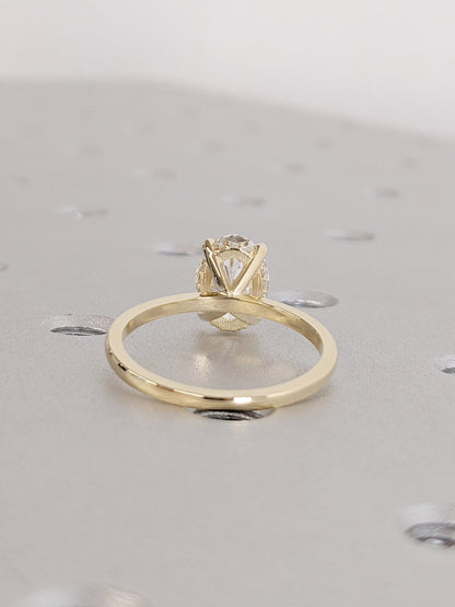 Asscher Three Stones Engagement Ring – 5.75 CT Moissanite Diamond
