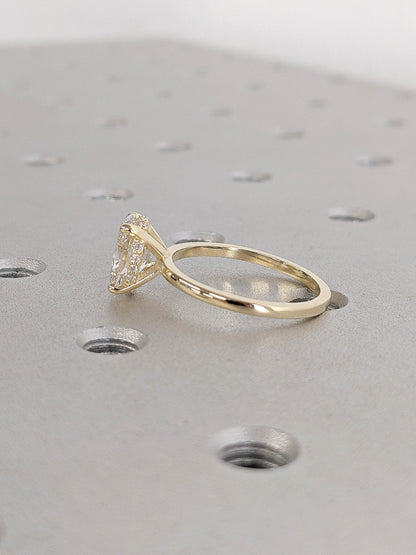 Asscher Three Stones Engagement Ring – 5.75 CT Moissanite Diamond